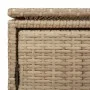 Armario de almacenaje de jardín ratán PE beige 110x55x60,5 cm de , Cajas de almacenaje para exteriores - Ref: Foro24-365570, ...