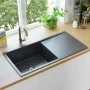 Handgefertigte Küchenspüle aus schwarzem Edelstahl von , Sinkt - Ref: Foro24-145086, Preis: 179,72 €, Rabatt: %