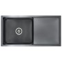Fregadero de cocina hecho a mano acero inoxidable negro de , Fregaderos - Ref: Foro24-145086, Precio: 182,54 €, Descuento: %