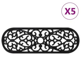 Alfombrillas de escalera de goma 5 uds 25x75 cm de , Alfombrillas para escalones - Ref: Foro24-155632, Precio: 45,38 €, Descu...