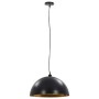 Lámparas de techo 2 uds semiesféricas negro y dorado 50 cm E27 de vidaXL, Lámparas - Ref: Foro24-50877, Precio: 170,39 €, Des...