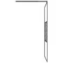 Frosted glass shower screen with black stone design 100x195 cm by , Shower walls and screens - Ref: Foro24-151882, Price: 174...