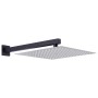 Barra de soporte ducha cuadrada acero inox 201 negro 40 cm de , Puertas de ducha - Ref: Foro24-147733, Precio: 22,84 €, Descu...