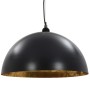 Lámparas de techo 2 uds semiesféricas negro y dorado 50 cm E27 de vidaXL, Lámparas - Ref: Foro24-50877, Precio: 170,39 €, Des...