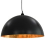 Lámparas de techo 2 uds semiesféricas negro y dorado 50 cm E27 de vidaXL, Lámparas - Ref: Foro24-50877, Precio: 170,39 €, Des...