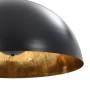 Lámparas de techo 2 uds semiesféricas negro y dorado 50 cm E27 de vidaXL, Lámparas - Ref: Foro24-50877, Precio: 170,39 €, Des...
