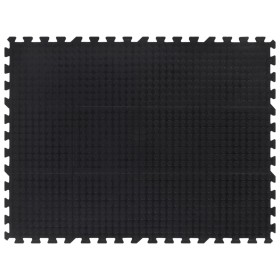 Baldosa de suelo de goma negro 12 mm 90x120 cm de , Esteras para equipos de gimnasia - Ref: Foro24-155672, Precio: 56,41 €, D...