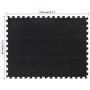 Baldosa de suelo de goma negro 12 mm 90x120 cm de , Esteras para equipos de gimnasia - Ref: Foro24-155672, Precio: 56,41 €, D...