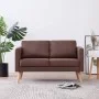2 seater brown fabric sofa by vidaXL, Sofas - Ref: Foro24-281353, Price: 243,42 €, Discount: %