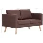 2 seater brown fabric sofa by vidaXL, Sofas - Ref: Foro24-281353, Price: 243,42 €, Discount: %
