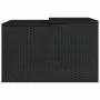Caseta de robot cortacésped ratán sintético negro 86x90x52/57cm de , Fundas para cortadoras de césped - Ref: Foro24-365404, P...