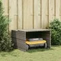 Caseta de robot cortacésped ratán sintético gris 86x90x52/57cm de , Fundas para cortadoras de césped - Ref: Foro24-365406, Pr...