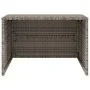 Caseta de robot cortacésped ratán sintético gris 86x90x52/57cm de , Fundas para cortadoras de césped - Ref: Foro24-365406, Pr...