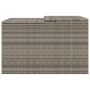 Caseta de robot cortacésped ratán sintético gris 86x90x52/57cm de , Fundas para cortadoras de césped - Ref: Foro24-365406, Pr...