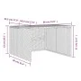 Caseta de robot cortacésped ratán sintético gris 86x90x52/57cm de , Fundas para cortadoras de césped - Ref: Foro24-365406, Pr...