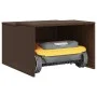 Caseta robot cortacésped ratán sintético marrón 86x90x52/57 cm de , Fundas para cortadoras de césped - Ref: Foro24-365405, Pr...