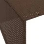 Caseta robot cortacésped ratán sintético marrón 86x90x52/57 cm de , Fundas para cortadoras de césped - Ref: Foro24-365405, Pr...