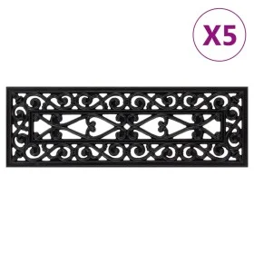 Alfombrillas de escalera de goma 5 uds 25x75 cm de , Alfombrillas para escalones - Ref: Foro24-155628, Precio: 38,32 €, Descu...