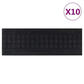 Alfombrillas de escalera de goma 10 uds goma 25x75 cm de , Alfombrillas para escalones - Ref: Foro24-155637, Precio: 51,95 €,...