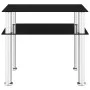 Mesa auxiliar vidrio templado negra 45x50x45 cm de vidaXL, Mesas auxiliares - Ref: Foro24-249530, Precio: 47,82 €, Descuento: %