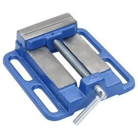 Drill press vise, blue cast iron, 100 mm by , column drill - Ref: Foro24-154632, Price: 31,39 €, Discount: %