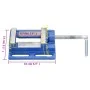 Blue cast iron drill clamp 76 mm by , column drill - Ref: Foro24-154631, Price: 19,94 €, Discount: %