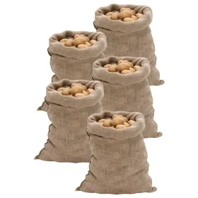 Sacos de yute 5 unidades 60x105 cm 100% yute 220 g/m² de , Maletas y bolsos de viaje - Ref: Foro24-155777, Precio: 20,06 €, D...