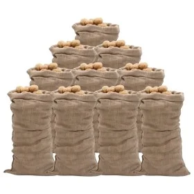 Sacos de yute 10 unidades 65x135 cm 100% yute 220 g/m² de , Maletas y bolsos de viaje - Ref: Foro24-155780, Precio: 47,53 €, ...