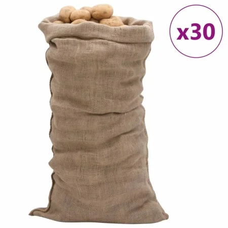 Sacos de yute 30 unidades 65x135 cm 100% yute 220 g/m² de , Maletas y bolsos de viaje - Ref: Foro24-155806, Precio: 107,16 €,...