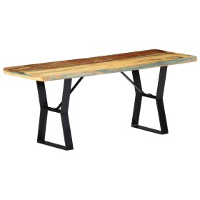 Banco de madera maciza reciclada 110 cm de vidaXL, Bancos de comedor y cocina - Ref: Foro24-247952, Precio: 107,38 €, Descuen...