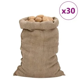 Sacos de yute 30 unidades 60x105 cm 100% yute 340 g/m² de , Maletas y bolsos de viaje - Ref: Foro24-155808, Precio: 115,28 €,...