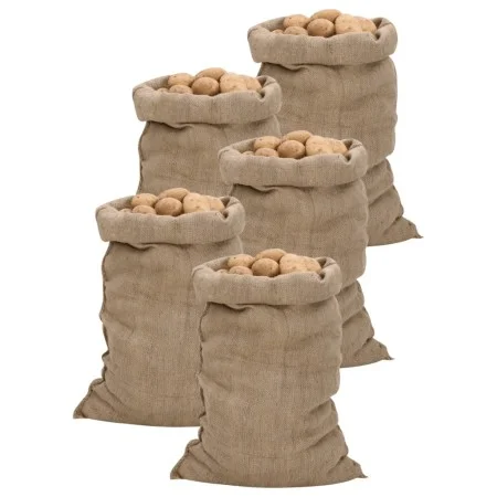 Sacos de yute 5 unidades 60x105 cm 100% yute 340 g/m² de , Maletas y bolsos de viaje - Ref: Foro24-155783, Precio: 28,28 €, D...