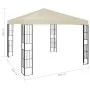 Cenador color crema 3x3 m de , Carpas y cenadores - Ref: Foro24-47981, Precio: 245,57 €, Descuento: %