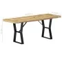Banco de madera maciza reciclada 110 cm de vidaXL, Bancos de comedor y cocina - Ref: Foro24-247952, Precio: 105,72 €, Descuen...