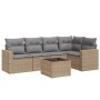 Juego de sofás jardín con cojines 6 pzas ratán sintético beige de , Conjuntos de jardín - Ref: Foro24-3218929, Precio: 382,95...