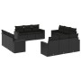 Set de sofás de jardín 12 piezas cojines ratán sintético negro de , Sofás modulares de exterior - Ref: Foro24-3251102, Precio...