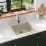 Küchenspüle aus Granit mit beigem Becken von vidaXL, Sinkt - Ref: Foro24-144856, Preis: 172,00 €, Rabatt: %