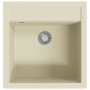 Fregadero de cocina de granito con un seno beige de vidaXL, Fregaderos - Ref: Foro24-144856, Precio: 168,14 €, Descuento: %