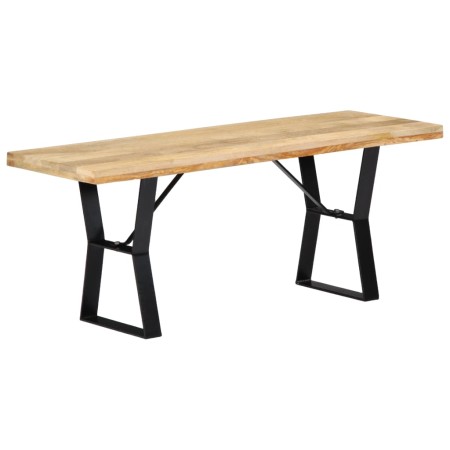 Banco de madera maciza de mango 110 cm de vidaXL, Bancos de comedor y cocina - Ref: Foro24-247951, Precio: 108,00 €, Descuent...
