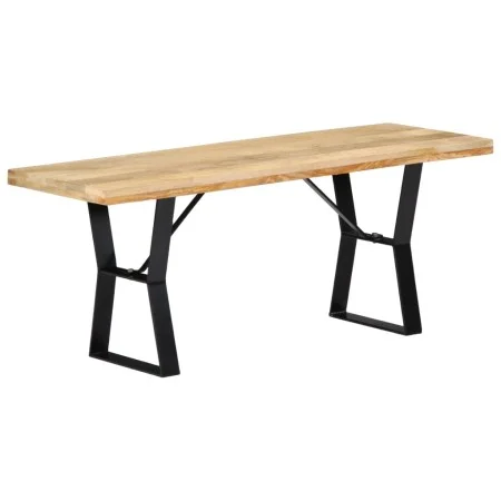 Banco de madera maciza de mango 110 cm de vidaXL, Bancos de comedor y cocina - Ref: Foro24-247951, Precio: 106,36 €, Descuent...