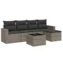 Set de muebles de jardín 6 pzas y cojines ratán sintético gris by , Modular outdoor sofas - Ref: Foro24-3251237, Price: 357,1...