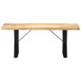 Banco de madera maciza de mango 110 cm de vidaXL, Bancos de comedor y cocina - Ref: Foro24-247951, Precio: 108,00 €, Descuent...