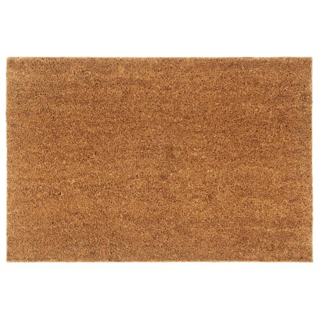 Felpudo semicircular de fibra de coco natural 60x90 cm de , Felpudos - Ref: Foro24-155602, Precio: 51,70 €, Descuento: %