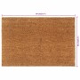 Felpudo semicircular de fibra de coco natural 60x90 cm de , Felpudos - Ref: Foro24-155602, Precio: 51,70 €, Descuento: %
