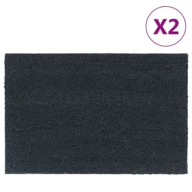 Felpudos 2 unidades fibra de coco gris oscuro 40x60 cm de , Felpudos - Ref: Foro24-155584, Precio: 29,86 €, Descuento: %