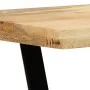 Banco de madera maciza de mango 110 cm de vidaXL, Bancos de comedor y cocina - Ref: Foro24-247951, Precio: 106,36 €, Descuent...