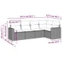 Garden sofa set with cushions 5 pieces beige synthetic rattan by , Modular outdoor sofas - Ref: Foro24-3251266, Price: 388,01...