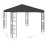 Cenador gris antracita 3x3 m de , Carpas y cenadores - Ref: Foro24-47984, Precio: 200,40 €, Descuento: %