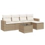 Juego de sofás jardín con cojines 6 pzas ratán sintético beige de , Conjuntos de jardín - Ref: Foro24-3218888, Precio: 361,10...