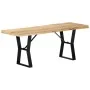 Banco de madera maciza de mango 110 cm de vidaXL, Bancos de comedor y cocina - Ref: Foro24-247951, Precio: 106,36 €, Descuent...